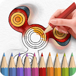 Fidget Spinner Coloring Books icon