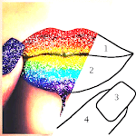 Glitter Color by Number Free Game icon