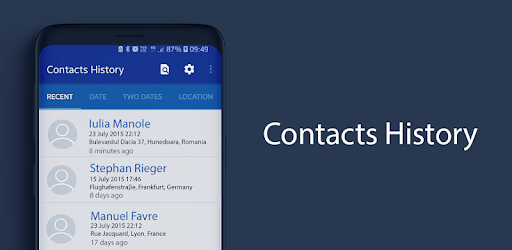 Contacts History pc screenshot Contacts History pc screenshot