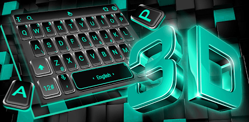 3D Black Tech Keyboard Theme pc screenshot 3D Black Tech Keyboard Theme pc screenshot