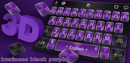 Business Black Purple Keyboard Theme pc screenshot Business Black Purple Keyboard Theme pc screenshot