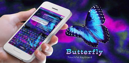 Blue Butterfly Keyboard Theme pc screenshot Blue Butterfly Keyboard Theme pc screenshot