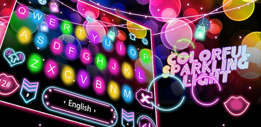 Colorful Sparkling Light Keyboard Theme pc screenshot Colorful Sparkling Light Keyboard Theme pc screenshot