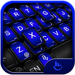 Cool Black Blue Keyboard Theme icon