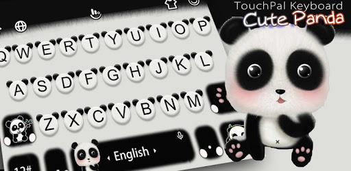 Black White Lovely Cute Panda Keyboard Theme pc screenshot Black White Lovely Cute Panda Keyboard Theme pc screenshot