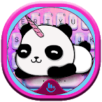 Cute Panda Unicorn Keyboard Theme icon