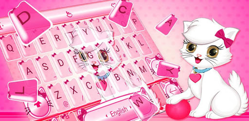 Cute Bow Kitty Keyboard Theme pc screenshot Cute Bow Kitty Keyboard Theme pc screenshot