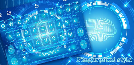 Fingerprint Style Tech Keyboard Theme pc screenshot Fingerprint Style Tech Keyboard Theme pc screenshot