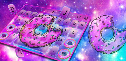 Galaxy Donut Keyboard Theme pc screenshot Galaxy Donut Keyboard Theme pc screenshot
