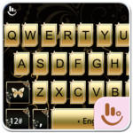 Gold Butterfly Keyboard Theme icon