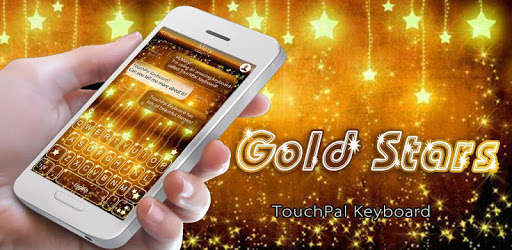Gold Stars Keyboard Theme pc screenshot Gold Stars Keyboard Theme pc screenshot