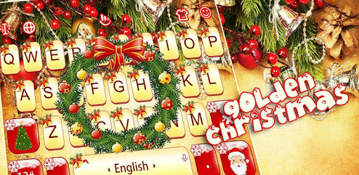 Golden Christmas Keyboard Theme pc screenshot Golden Christmas Keyboard Theme pc screenshot