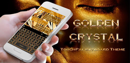 Golden Crystal Keyboard Theme pc screenshot