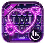 Live 3D Neon Sparkling Heart Keyboard Theme for pc icon Live 3D Neon Sparkling Heart Keyboard Theme for pc icon