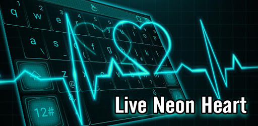 Live 3D Neon Blue Love Heart Keyboard Theme pc screenshot Live 3D Neon Blue Love Heart Keyboard Theme pc screenshot