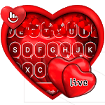 Live Red Romantic Heart Keyboard Theme icon