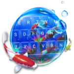 Live Cute Swimming Fish Emoji Keyboard Theme icon