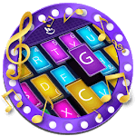 Neon Music Keyboard Theme icon