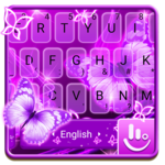Neon Purple Butterfly Keyboard Theme for pc icon Neon Purple Butterfly Keyboard Theme for pc icon