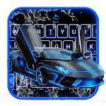 Neon Water Sports Car Keyboard Theme icon