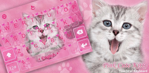 Lovely Pink Cute Kitty Cat Keyboard Theme pc screenshot Lovely Pink Cute Kitty Cat Keyboard Theme pc screenshot