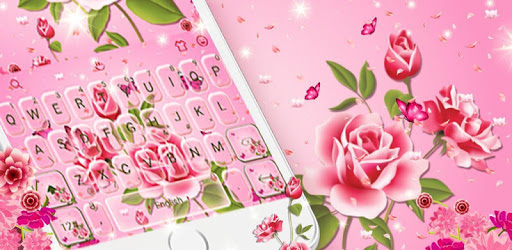Pink Rose Garden Keyboard Theme pc screenshot