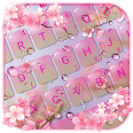 Pink Sakura Flower Keyboard Theme icon