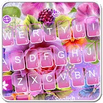 Pink Summer Rose Keyboard Theme icon