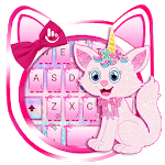 Pink Unicorn Cat Keyboard Theme for pc icon Pink Unicorn Cat Keyboard Theme for pc icon