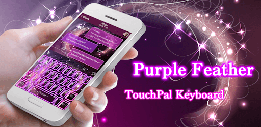 Purple Feather Keyboard Theme pc screenshot Purple Feather Keyboard Theme pc screenshot