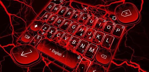Red Lightning Keyboard Theme pc screenshot Red Lightning Keyboard Theme pc screenshot