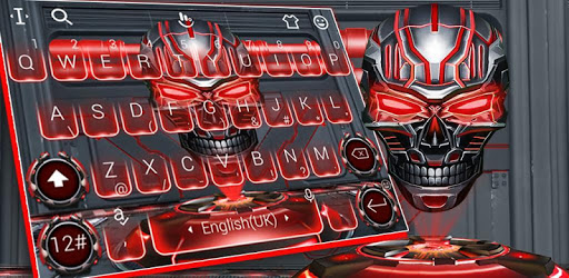 Robot Skull Keyboard Theme pc screenshot Robot Skull Keyboard Theme pc screenshot