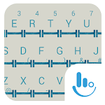 Simple Blue Wood Keyboard icon