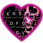 Sparkling Purple Heart Keyboard Theme icon