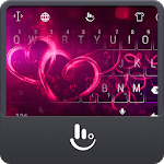 Sparkling Love Heart Keyboard Theme icon