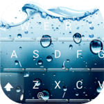 3D Blue Water Screen Droplets Keyboard Theme icon