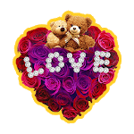 Red Rose Love Keyboard Sticker icon