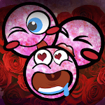 Valentine Pink Emoji Keyboard Sticker icon