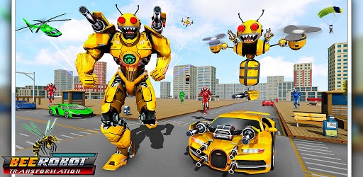 Bee Robot Car Transformation Game: Robot Car Games pc screenshot