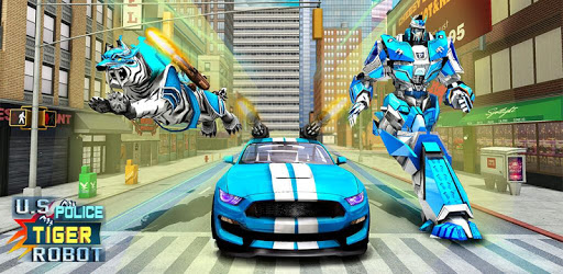 US Police Transform Robot Car White Tiger Game pc screenshot US Police Transform Robot Car White Tiger Game pc screenshot