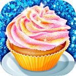 Glitter Cupcake - Trendy & Sparkly Desserts Food icon