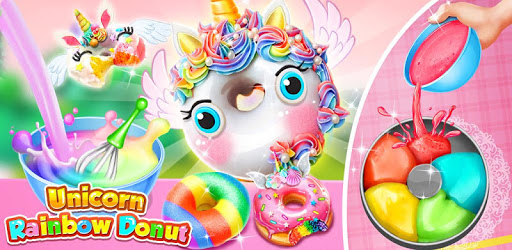 Unicorn Rainbow Donut - Sweet Desserts Bakery Chef pc screenshot
