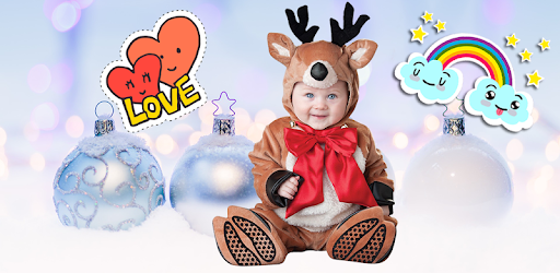 Lovely Baby Photo: costume, frame, and nice face pc screenshot