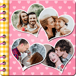 Love Photo Scrapbook Collage: the romantic album icon