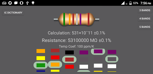 Resistor Color Code Calculator pc screenshot