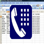 Import contacts  CSV TXT XLS icon