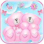 Cute Bear Love Theme Teddy + 3D cartoon icon pack icon