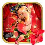 Red Cute Ganpati Bappa Theme icon