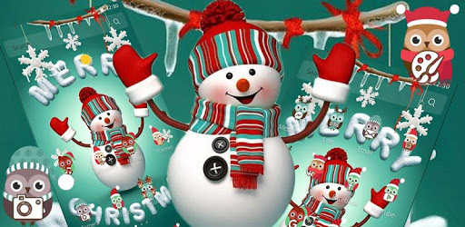 Cute Merry Christmas Snowman Theme pc screenshot Cute Merry Christmas Snowman Theme pc screenshot