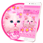 Cute Pink Kitty Cat Theme icon